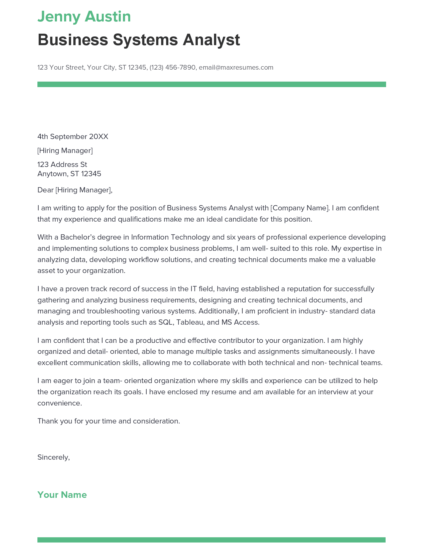 account assistant cover letter sample