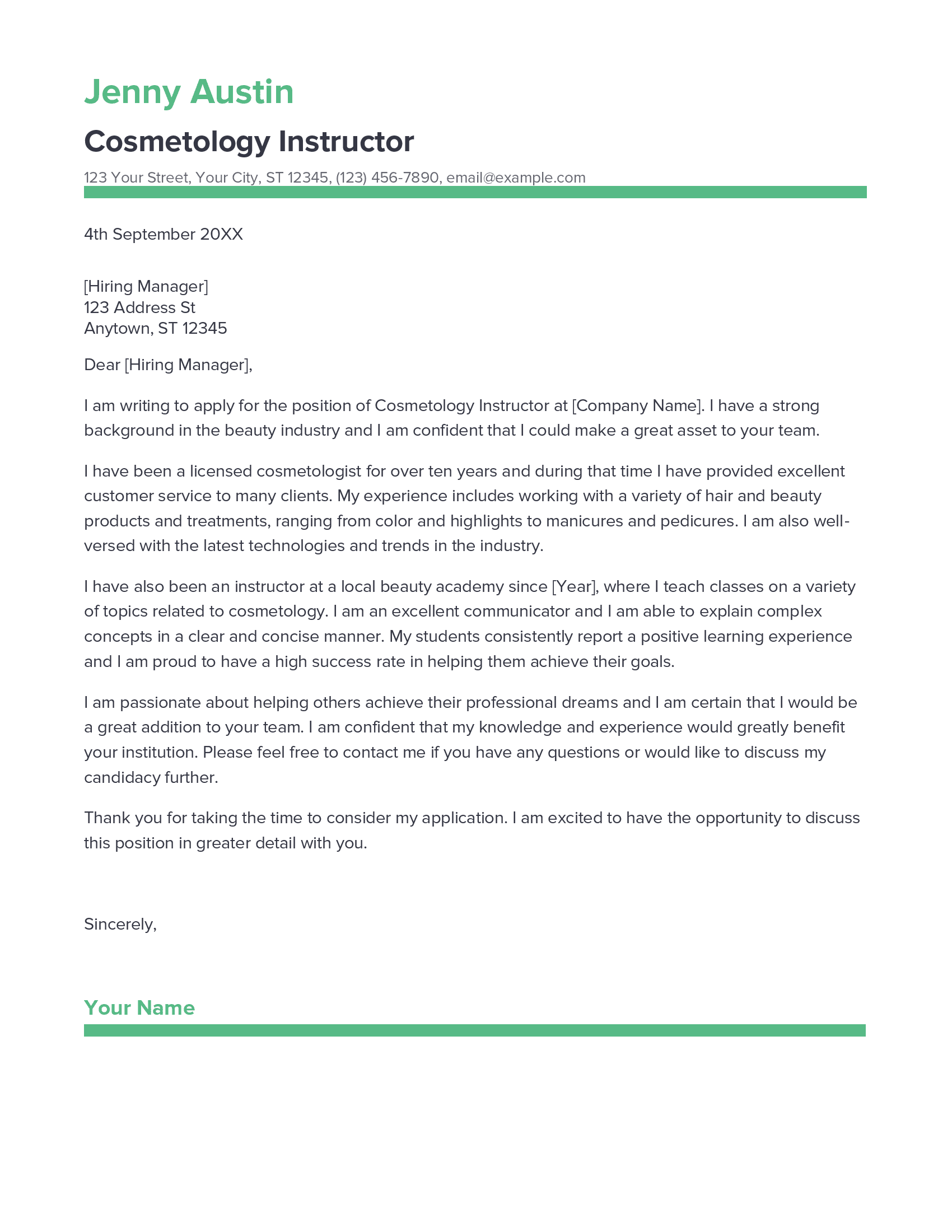 account assistant cover letter sample