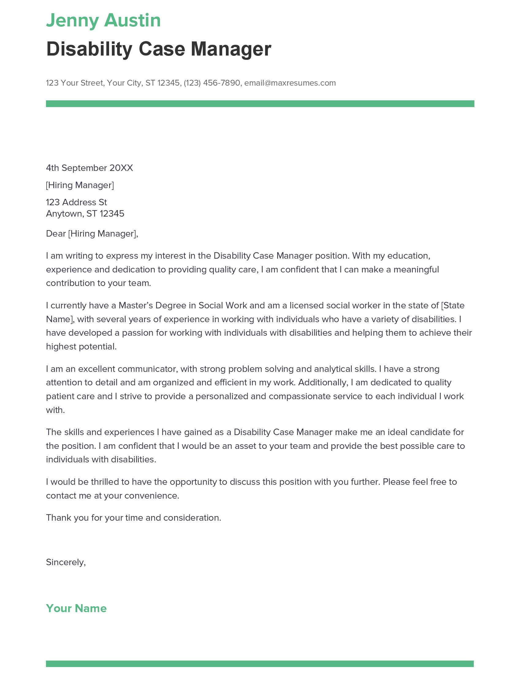 account assistant cover letter sample