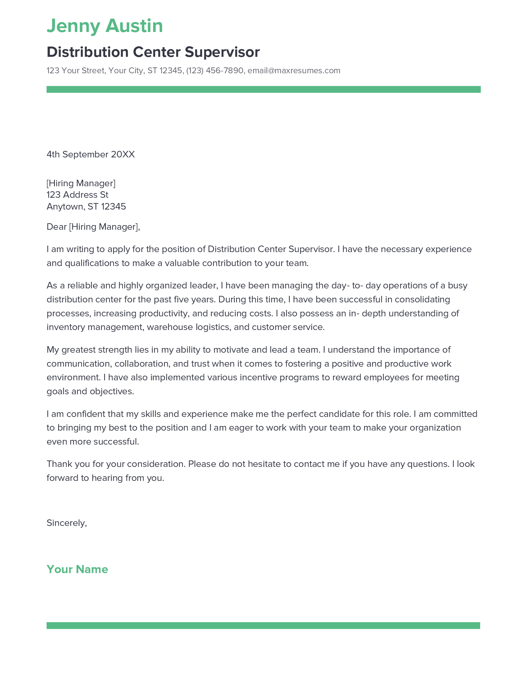 account assistant cover letter sample