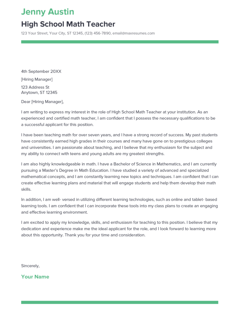 best-high-school-math-teacher-cover-letter-example-for-2023