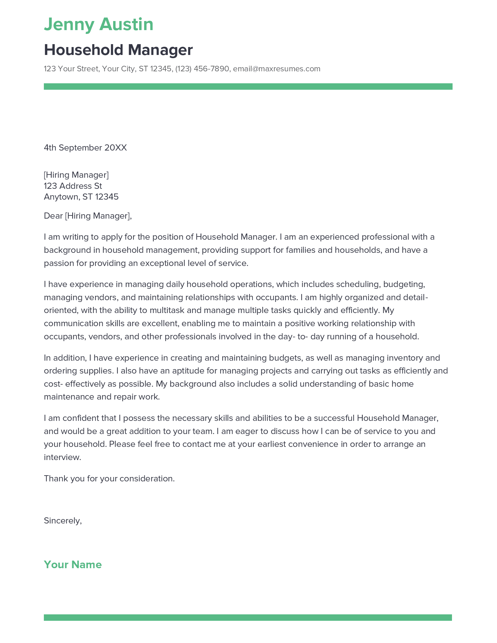 account assistant cover letter sample