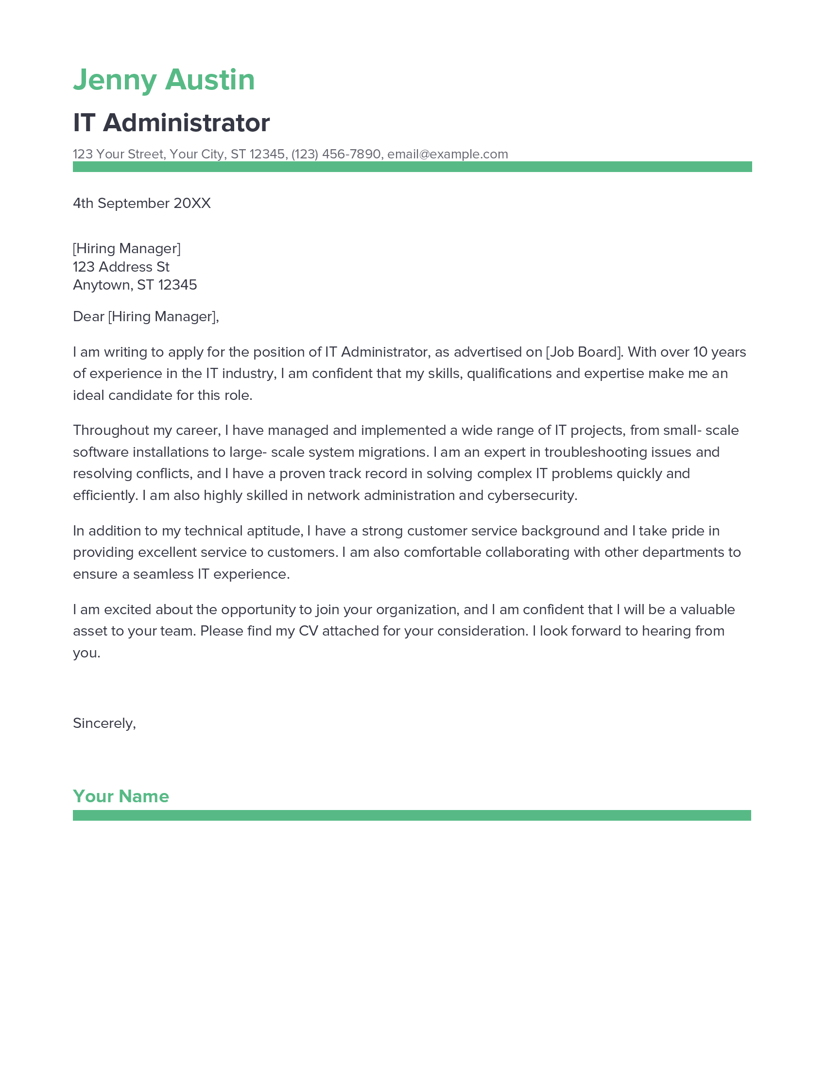 account assistant cover letter sample