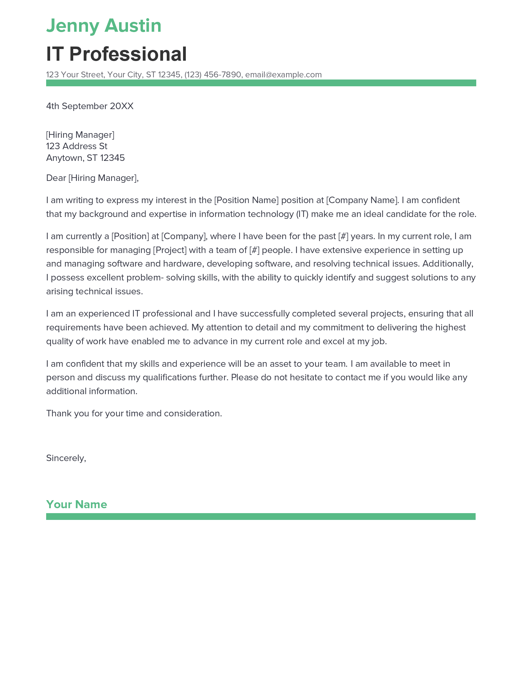 account assistant cover letter sample