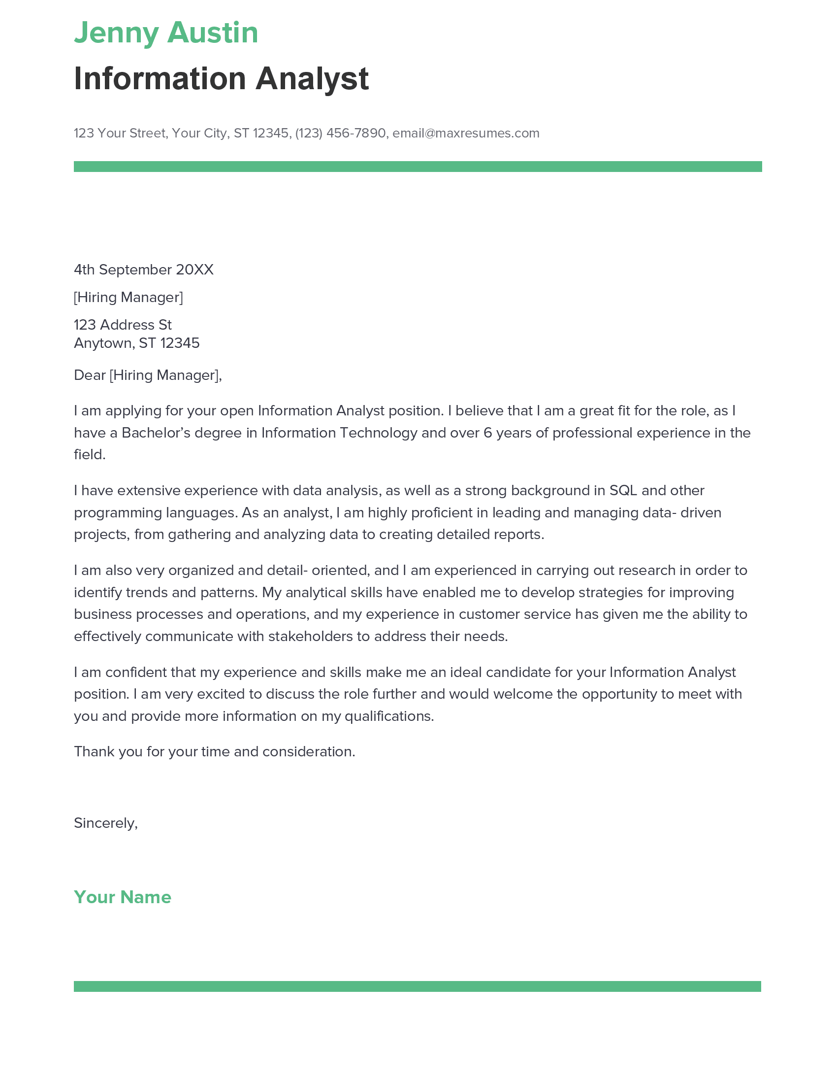 account assistant cover letter sample