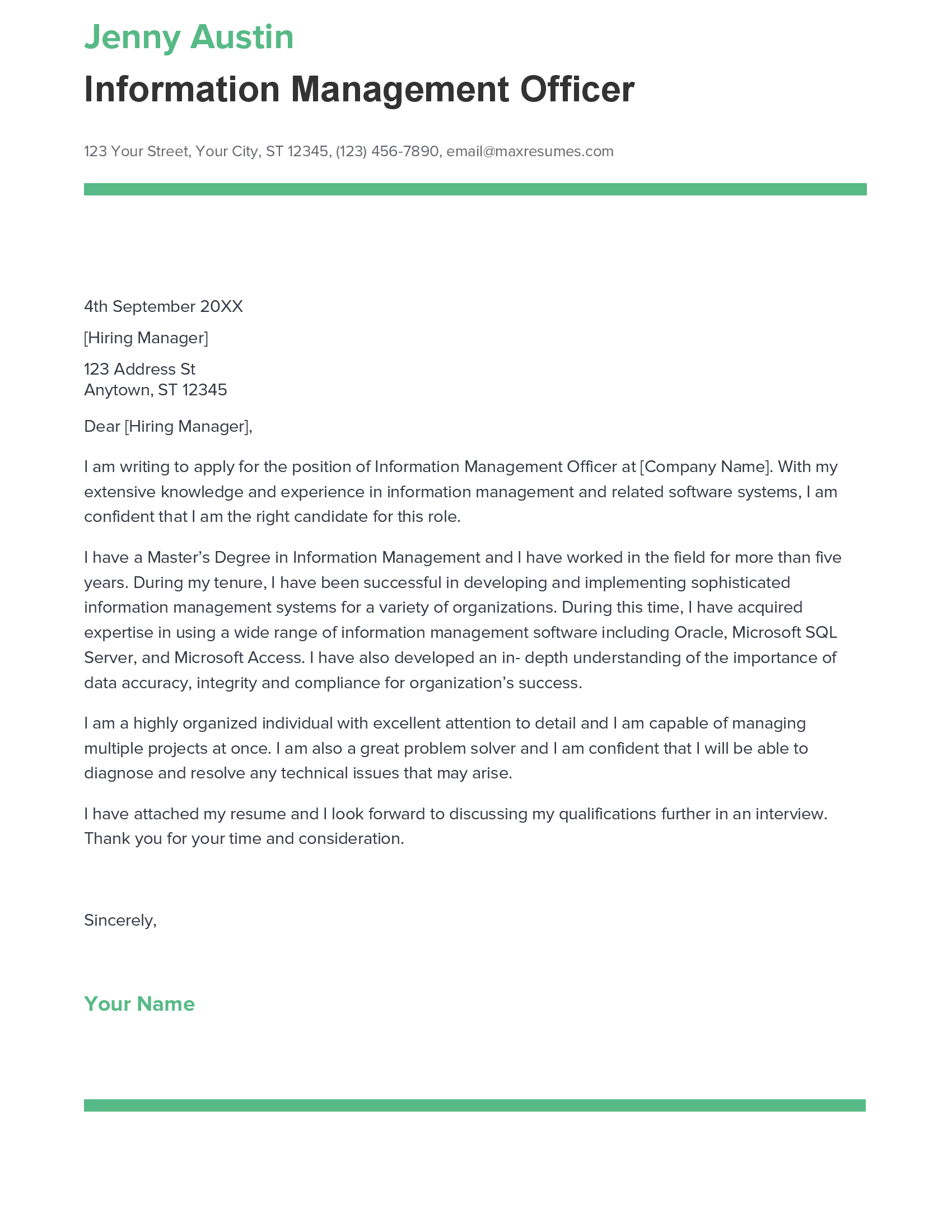 account assistant cover letter sample