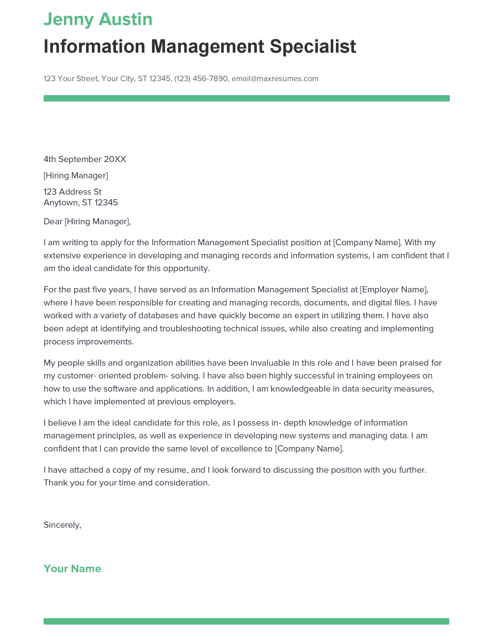 account assistant cover letter sample