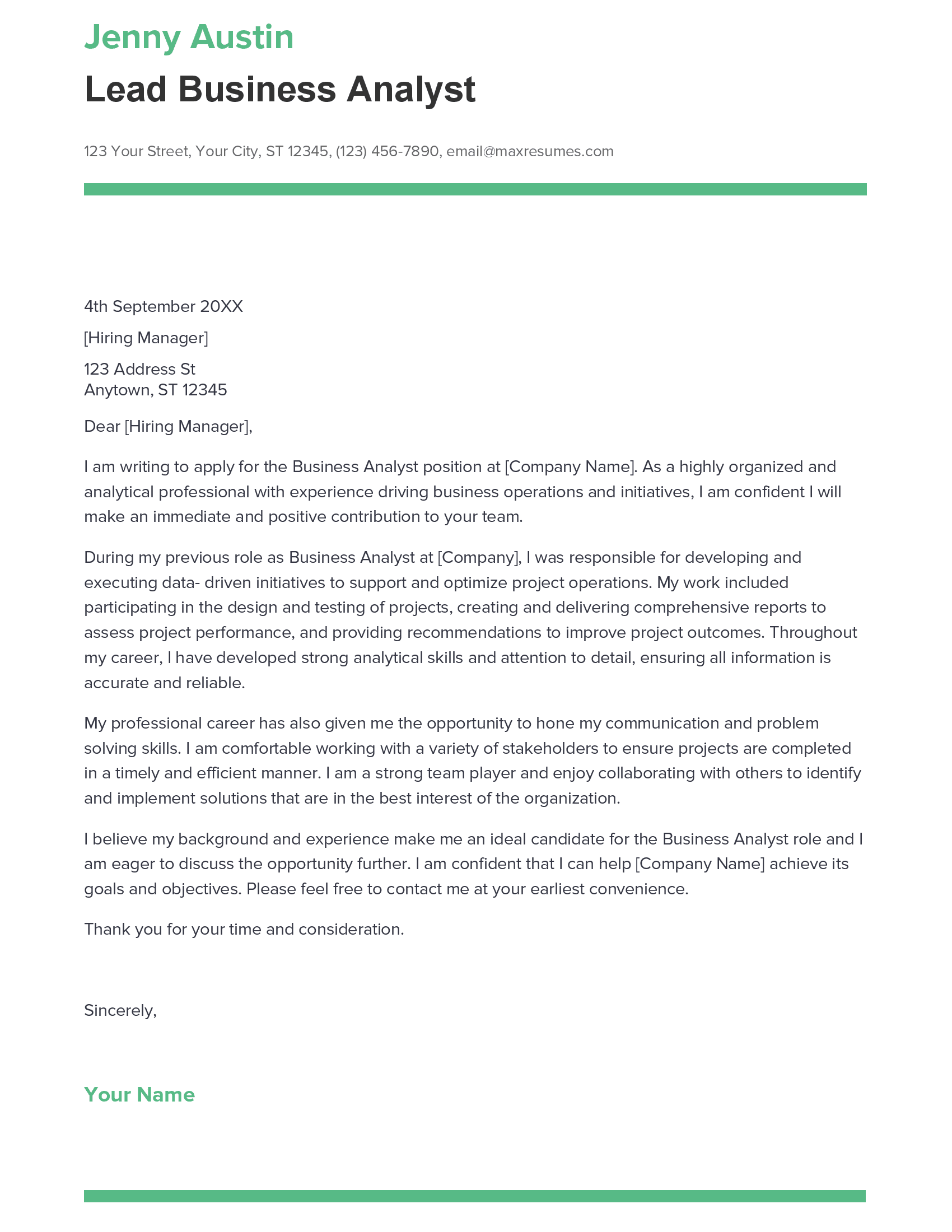 account assistant cover letter sample