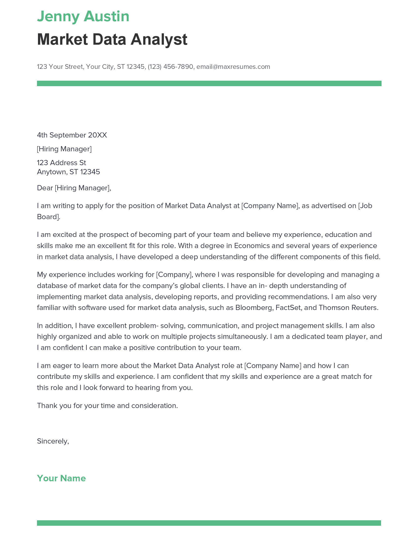 account assistant cover letter sample