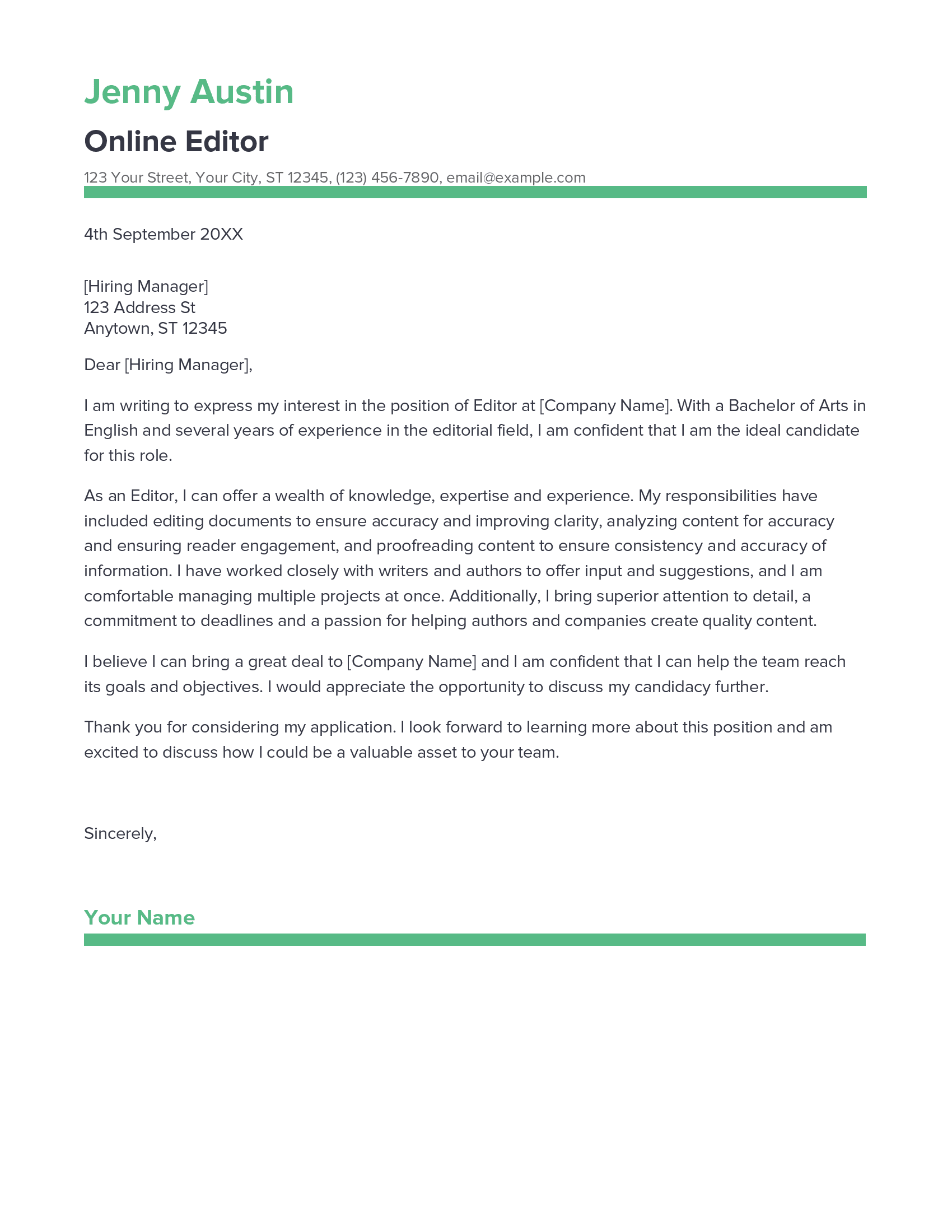 account assistant cover letter sample