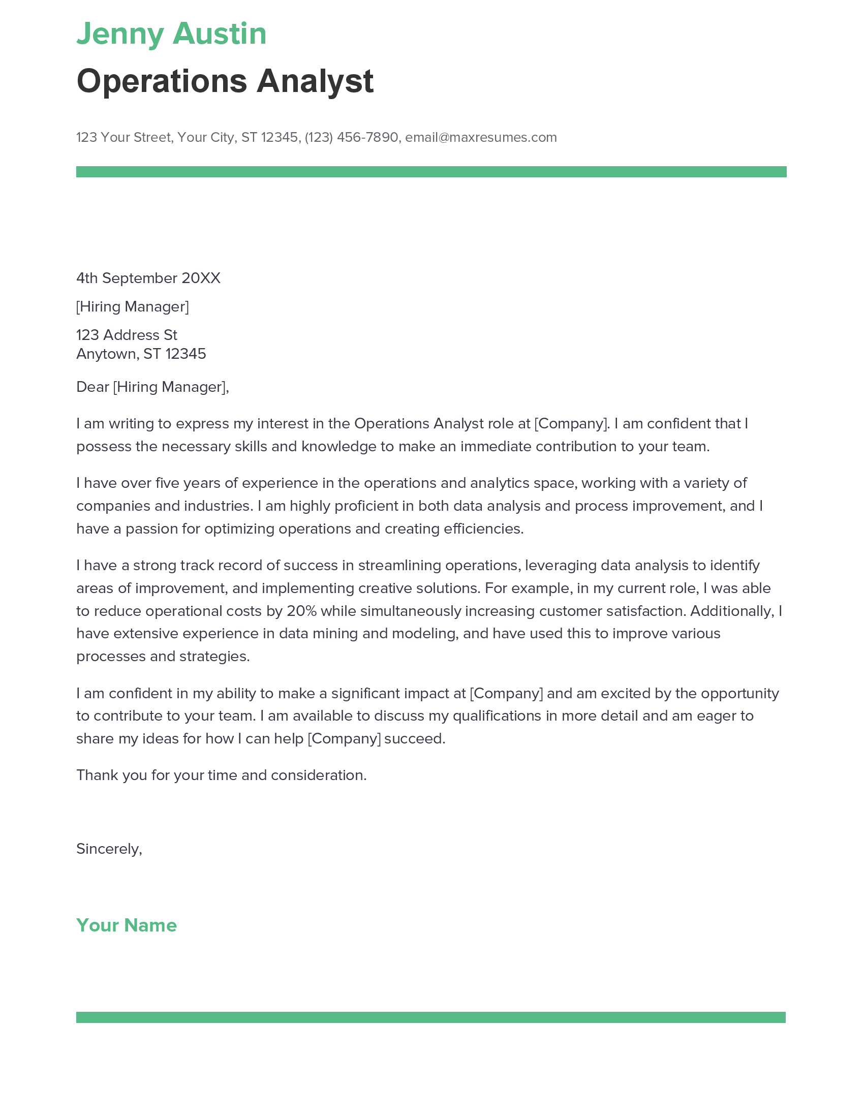 account assistant cover letter sample