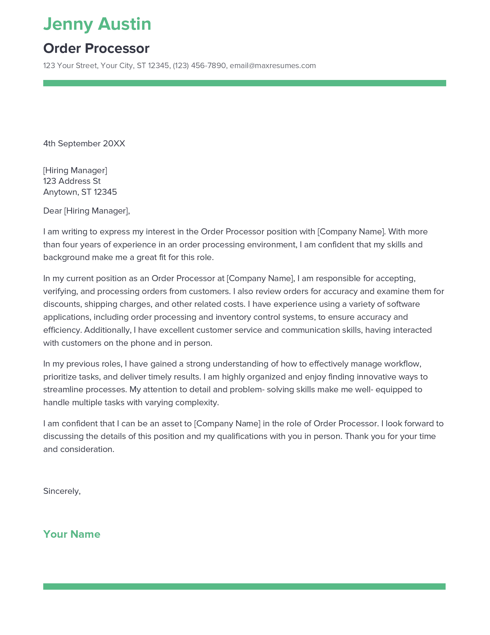 account assistant cover letter sample