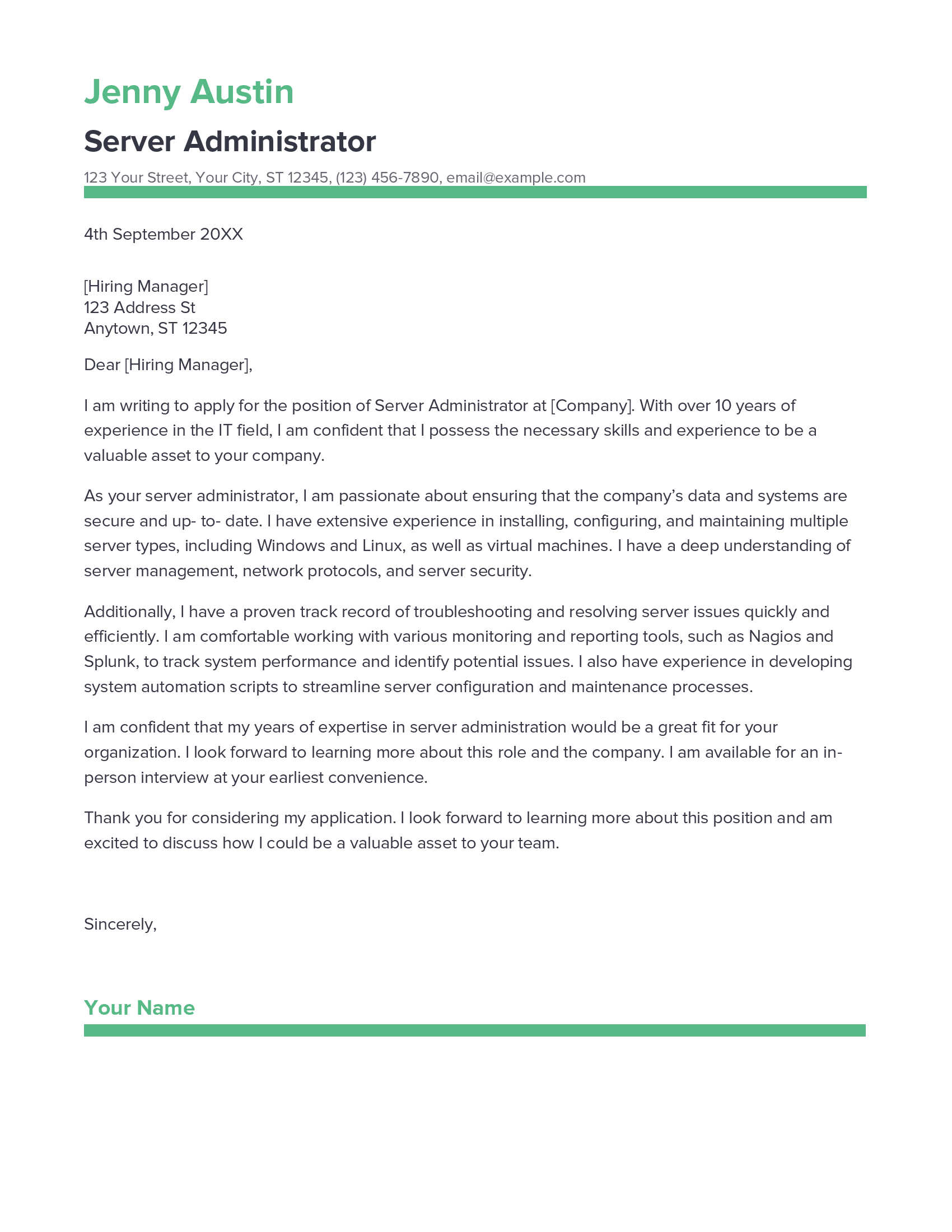 account assistant cover letter sample