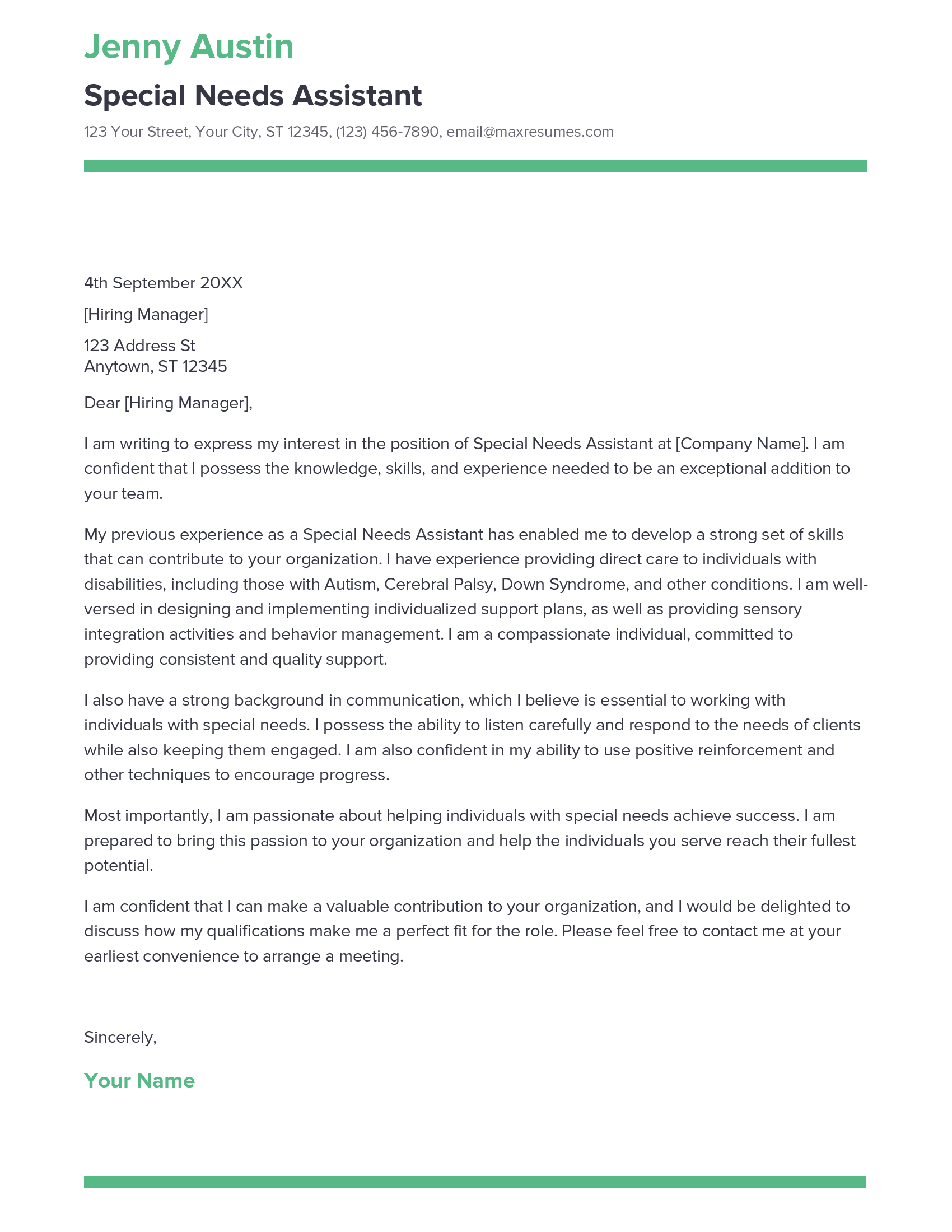 account assistant cover letter sample