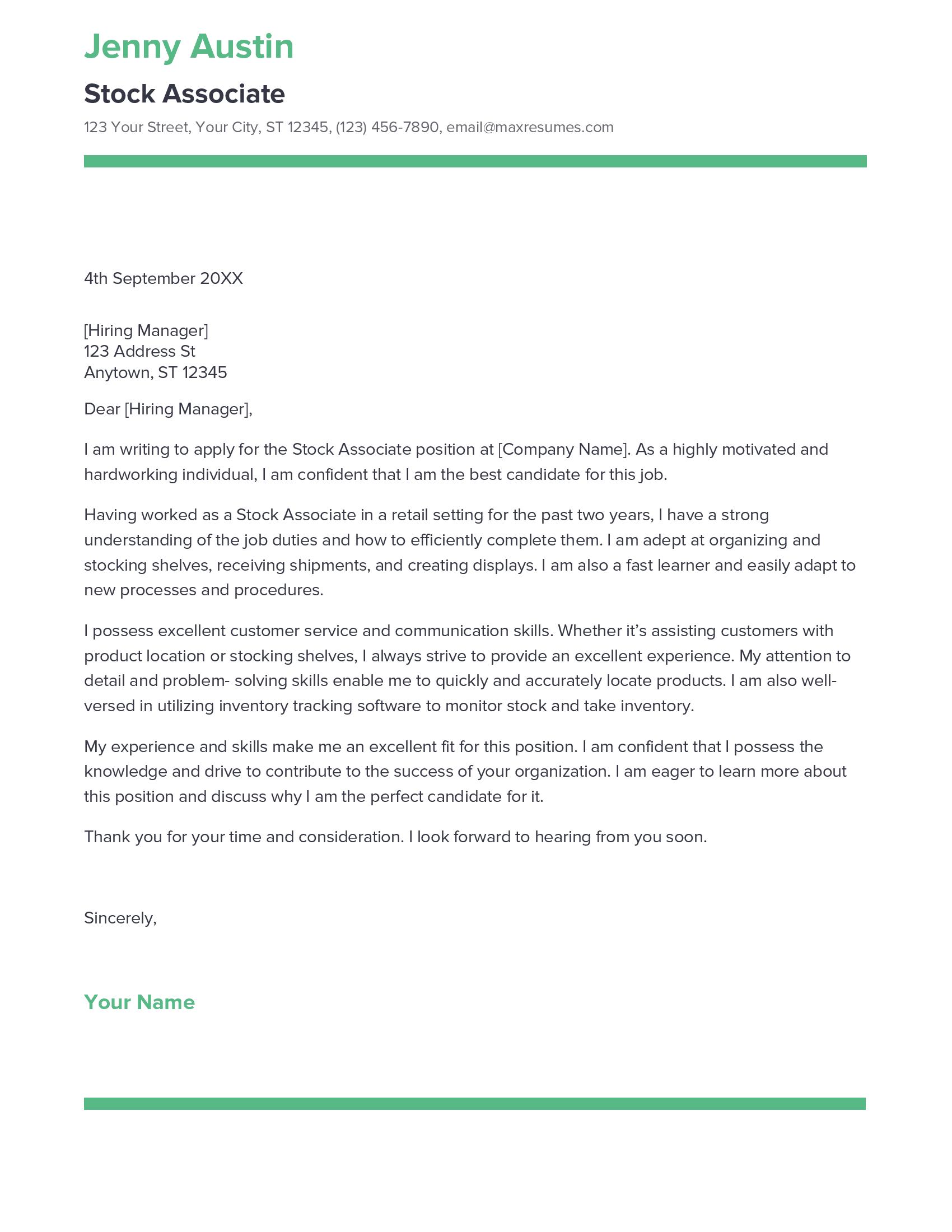 account assistant cover letter sample