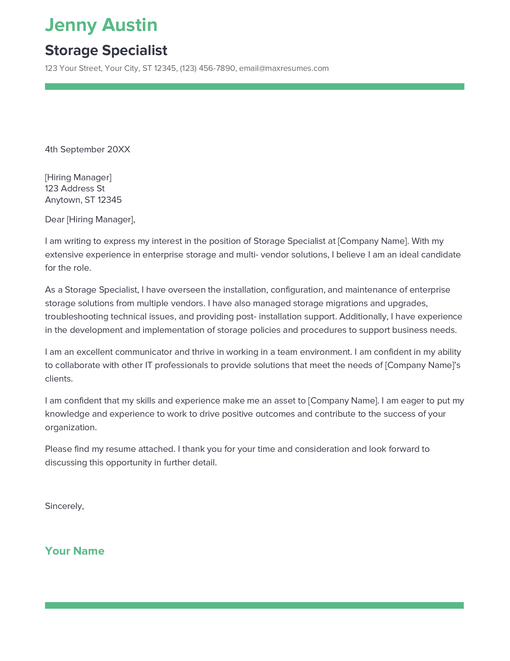 account assistant cover letter sample