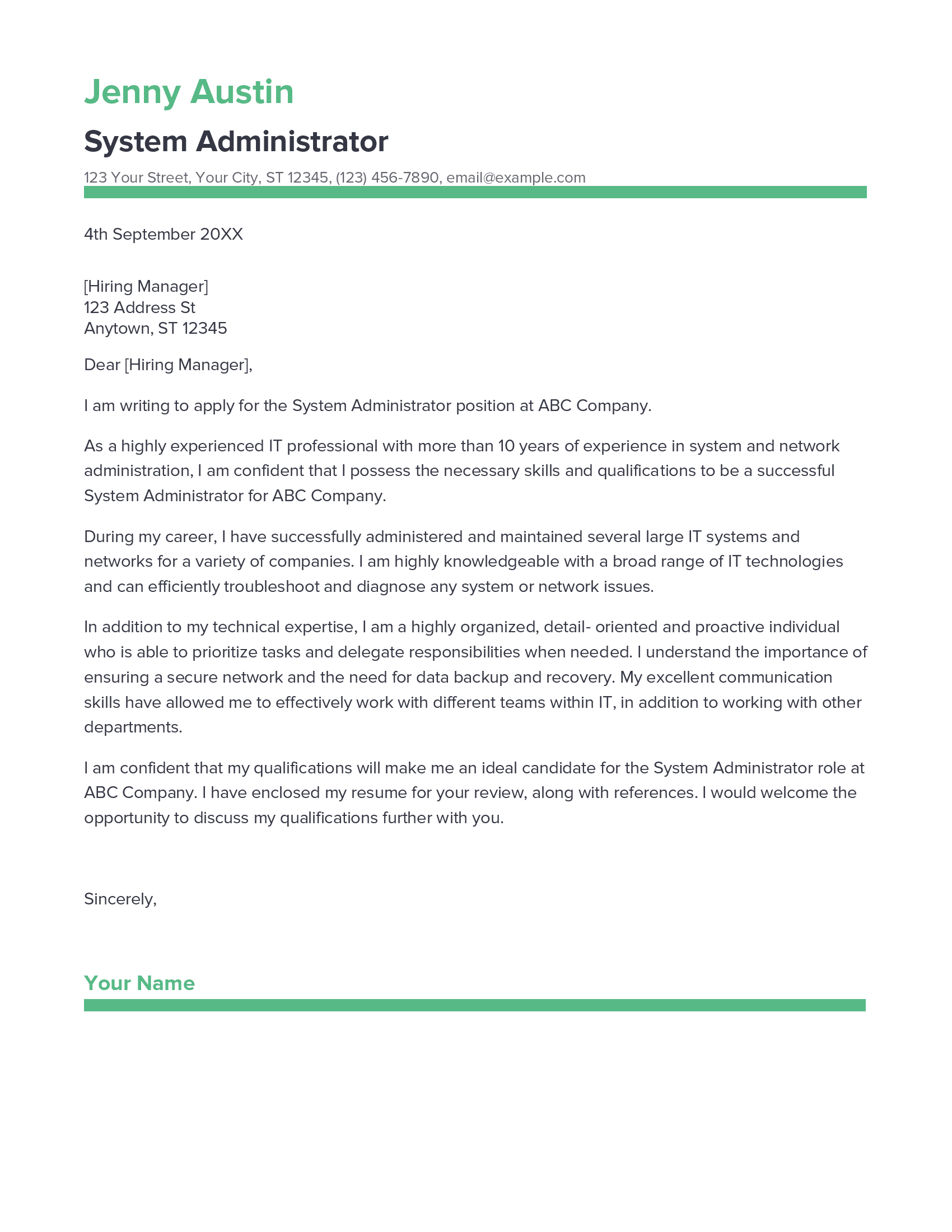 account assistant cover letter sample