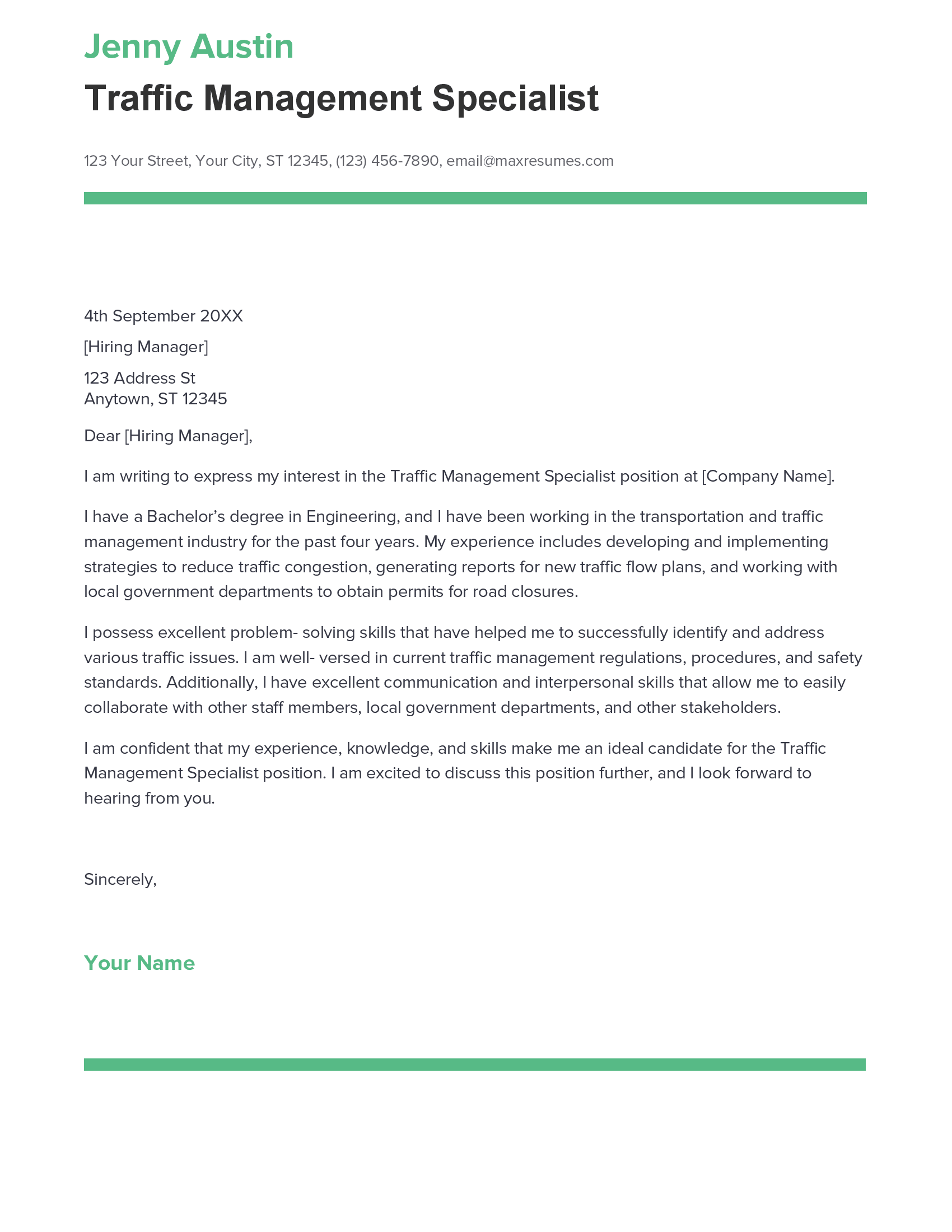 account assistant cover letter sample