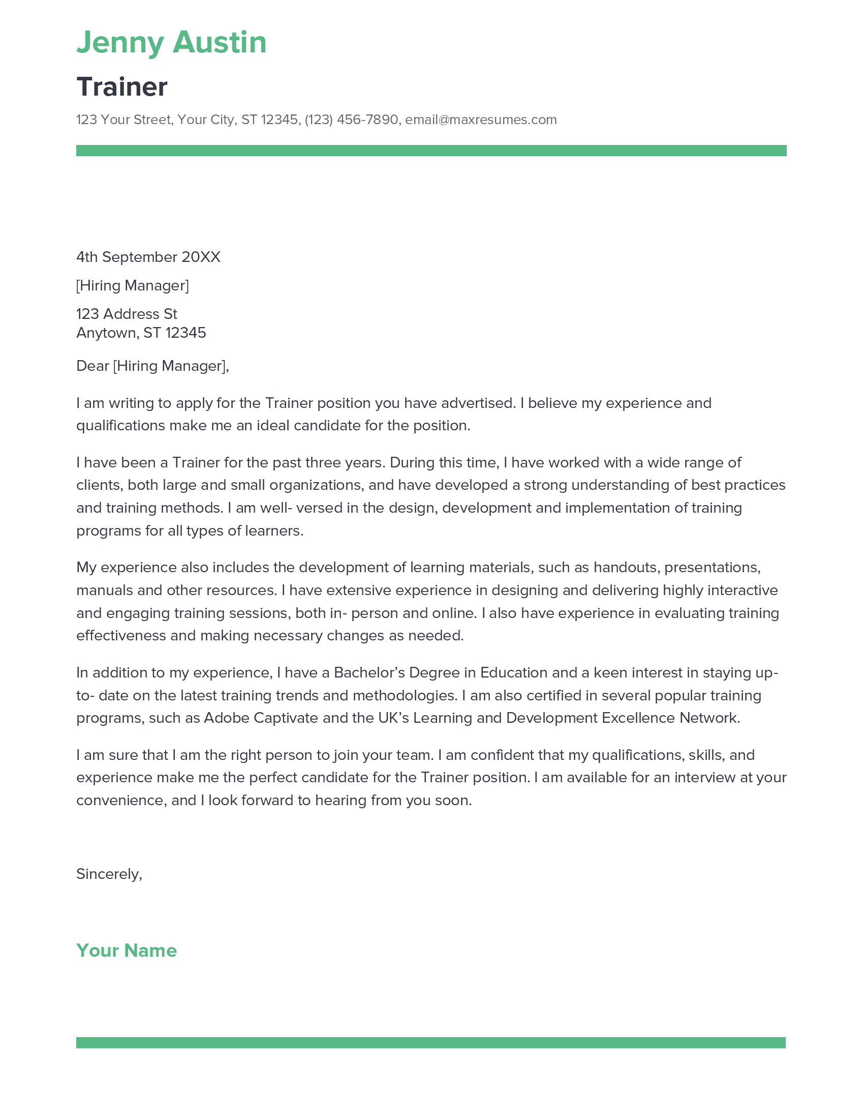 account assistant cover letter sample