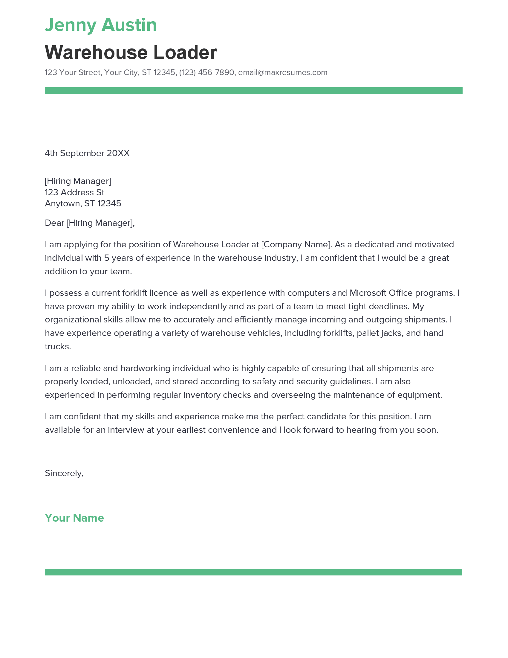 account assistant cover letter sample