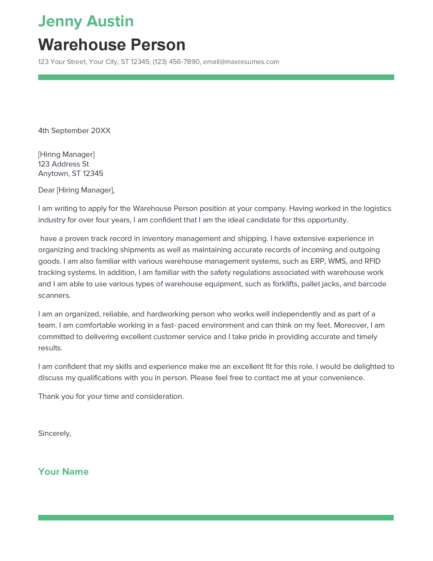 account assistant cover letter sample