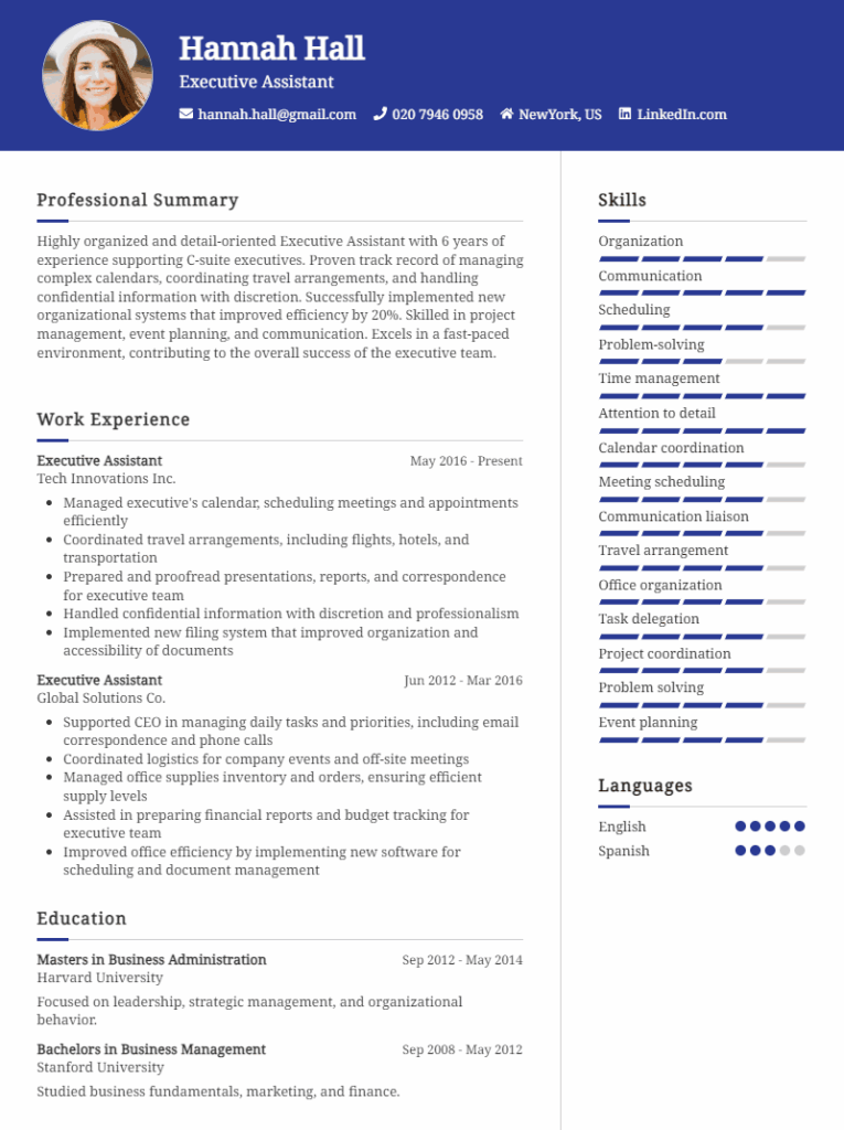 resume template