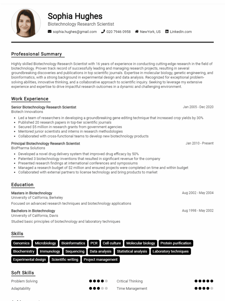 resume template