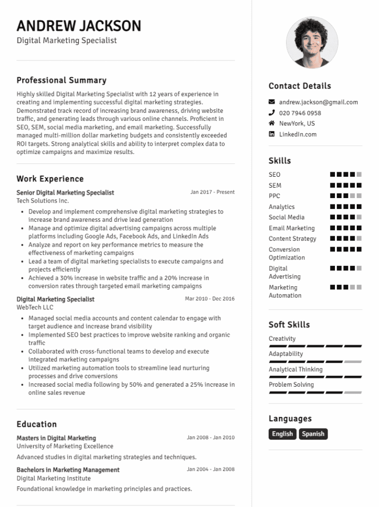 resume template