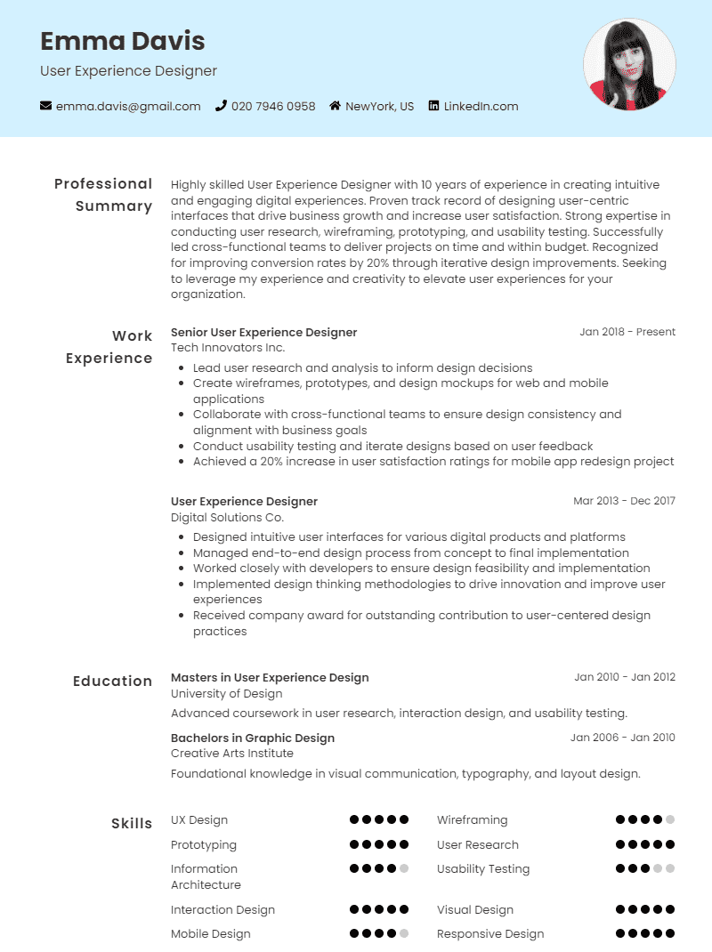 resume template