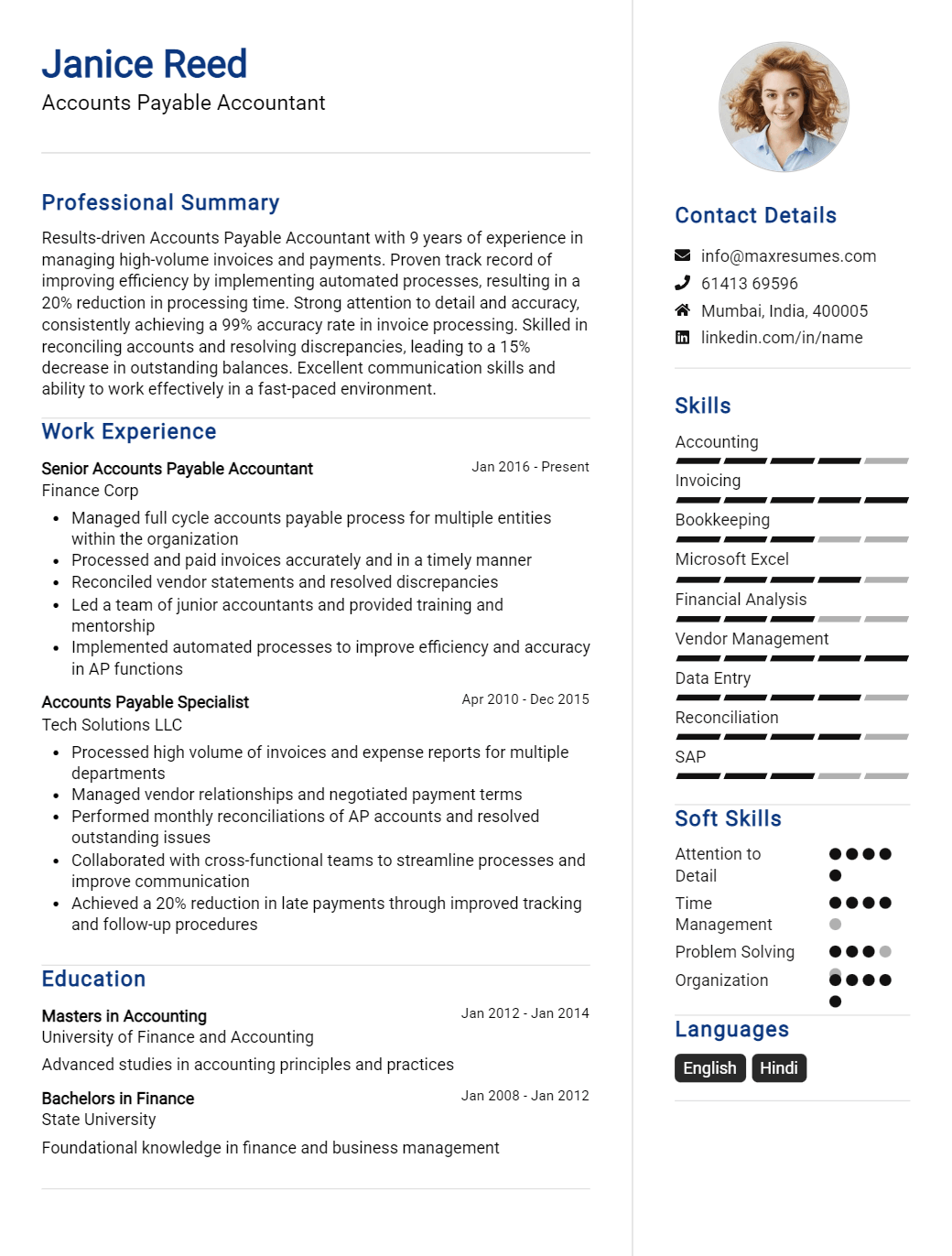 accounts-payable-accountant-resume-sample