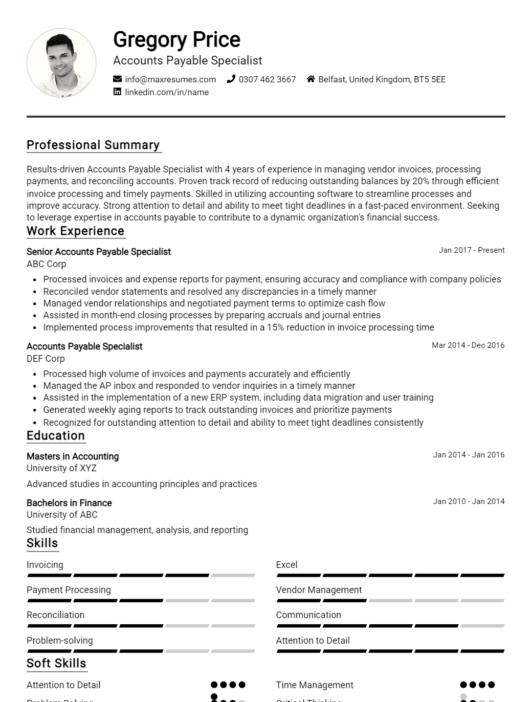 accounts-payable-specialist-resume-sample