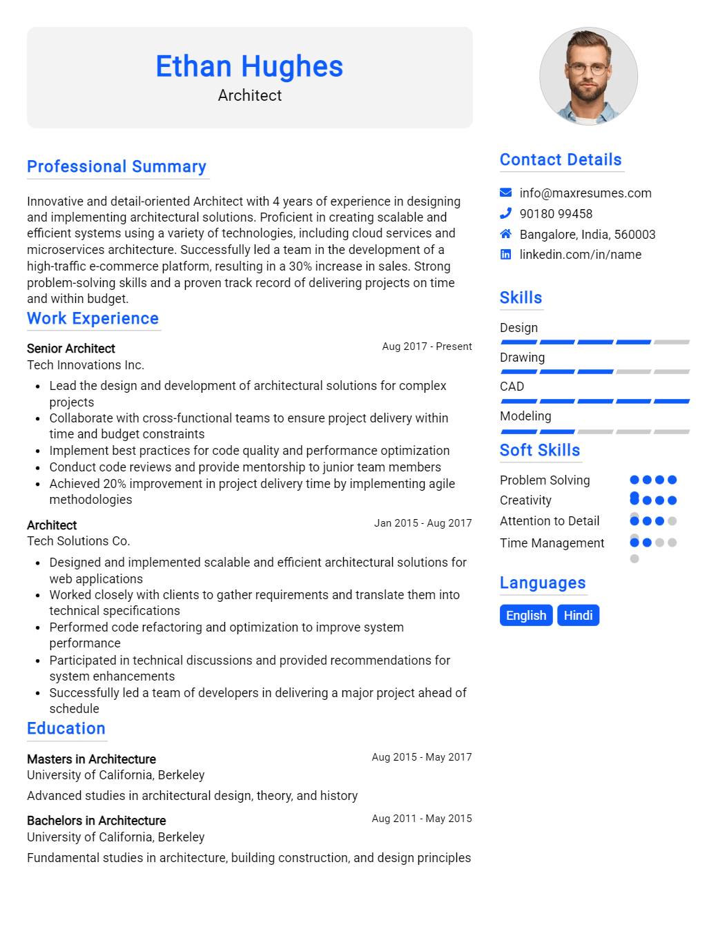 architect-resume-sample