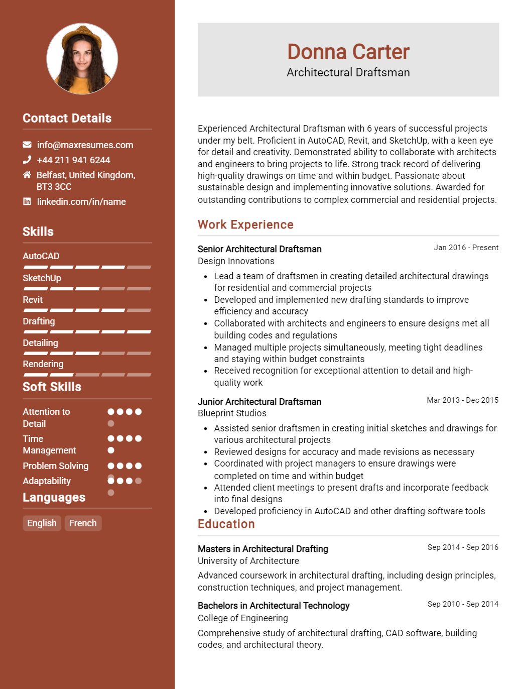 architectural-draftsman-resume-sample