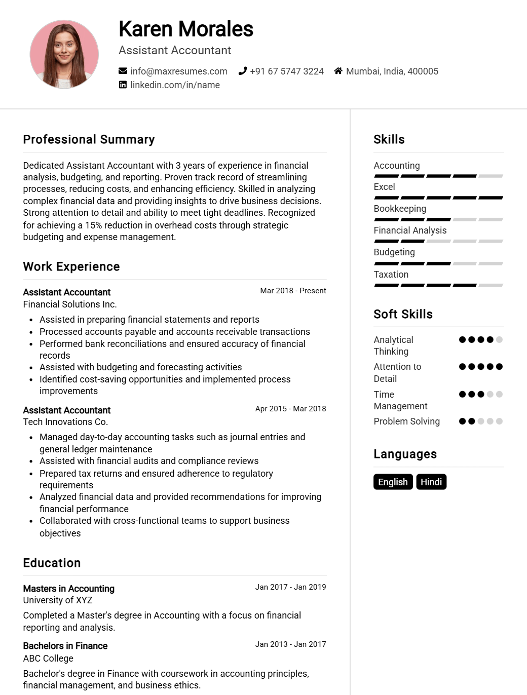 assistant-accountant-resume-sample