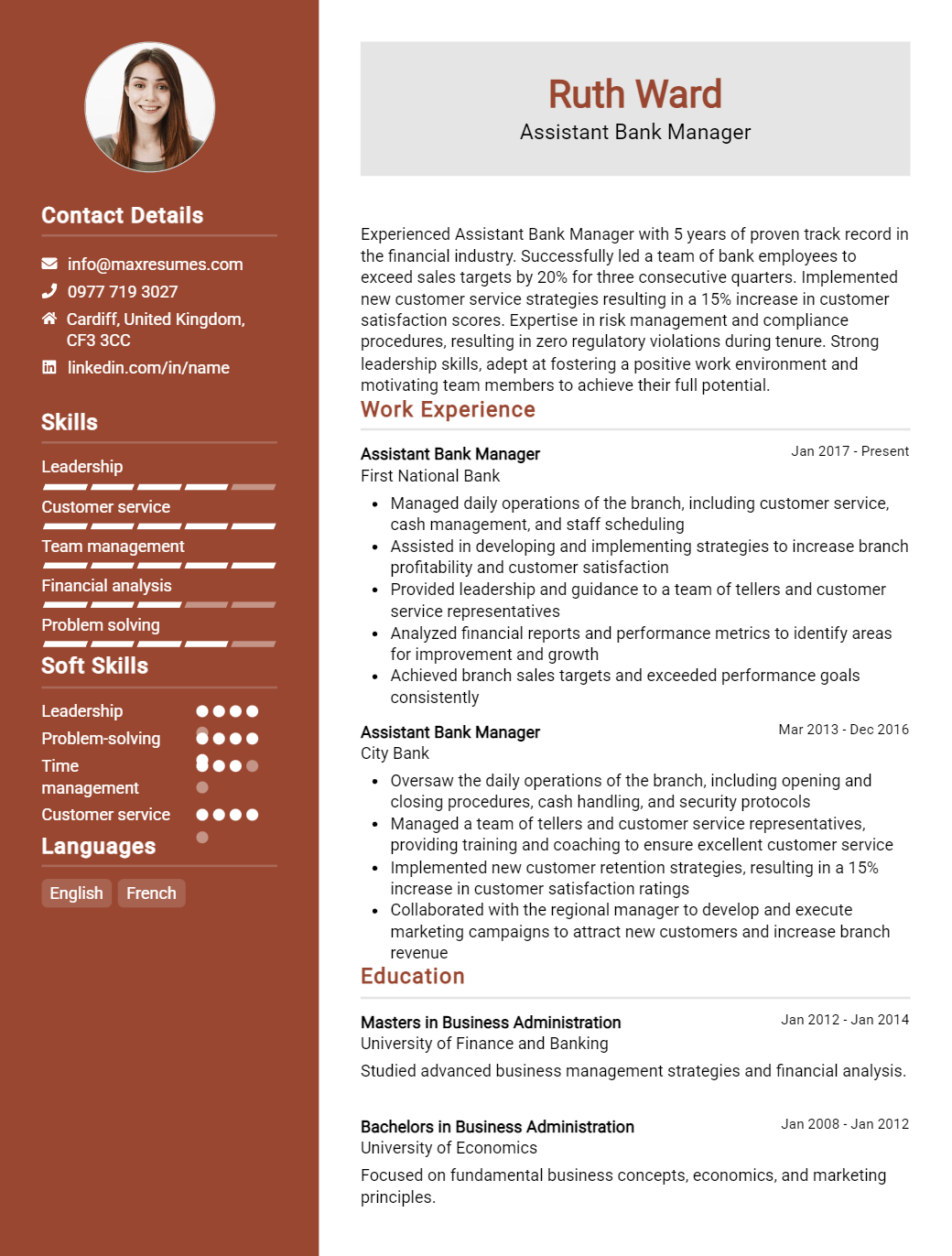 assistant-bank-manager-resume-sample
