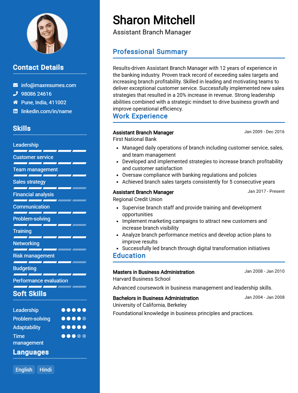 assistant-branch-manager-resume-sample