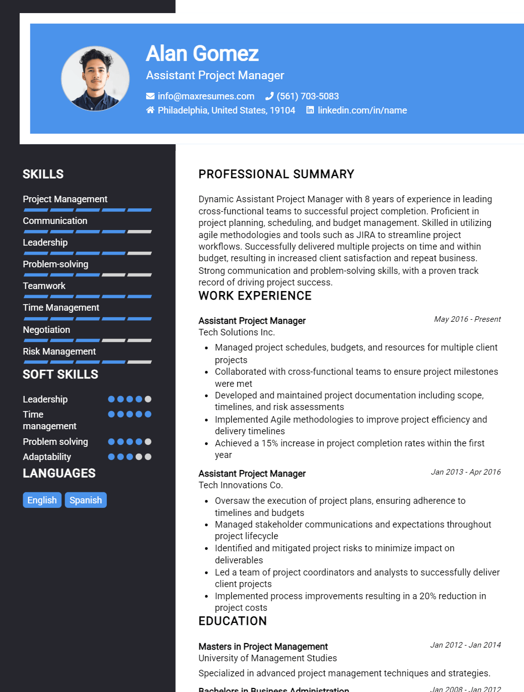 assistant-project-manager-resume-sample