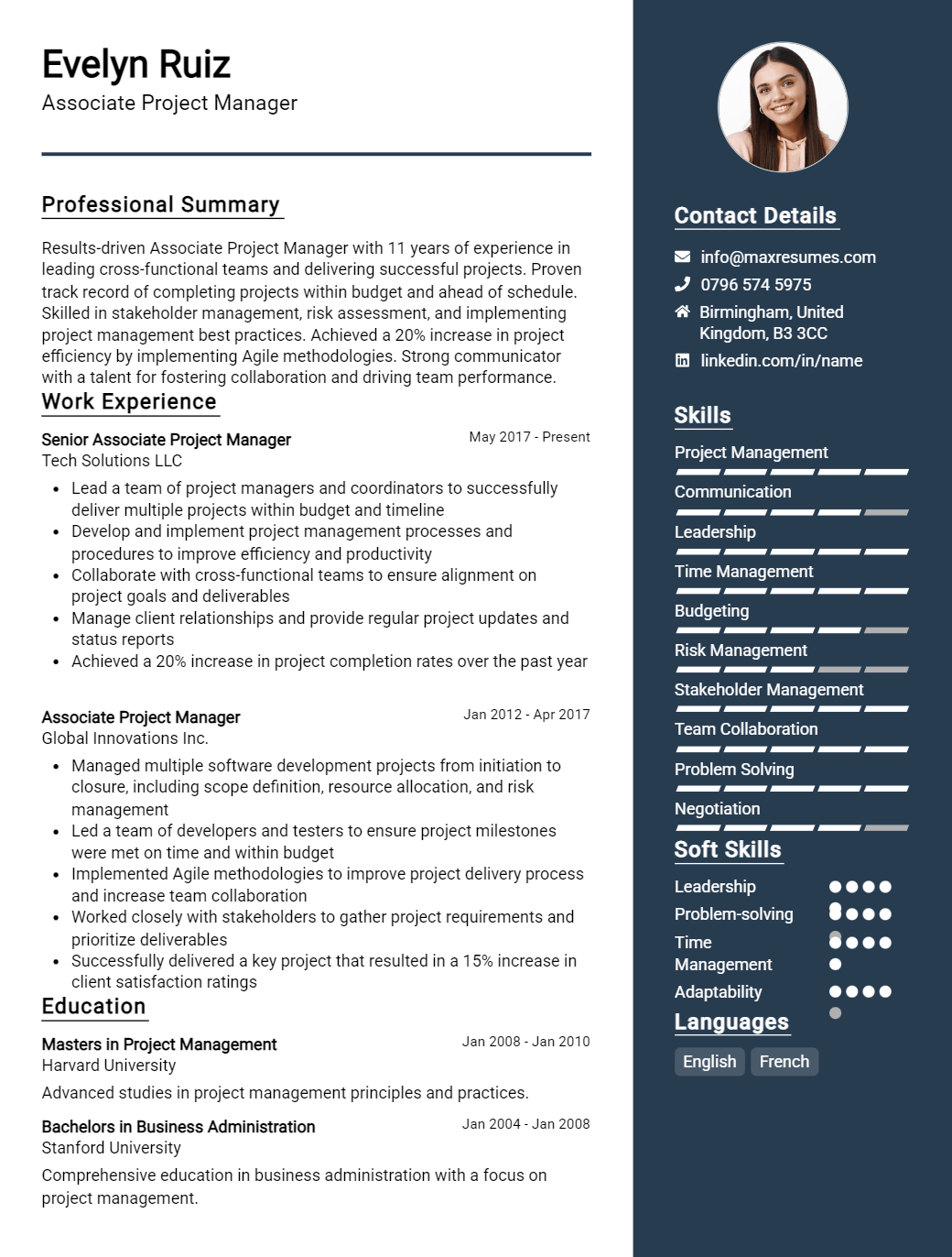 associate-project-manager-resume-sample