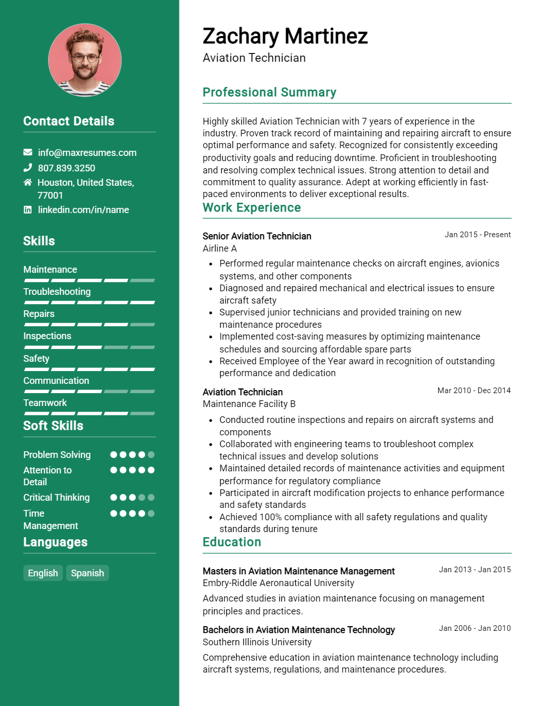 technician-resume-sample