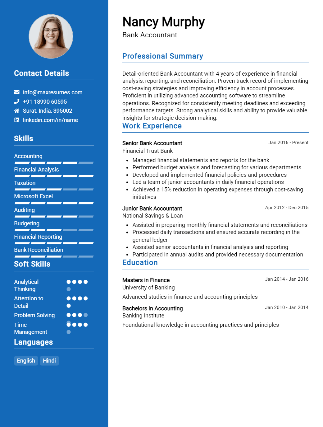 bank-accountant-resume-sample