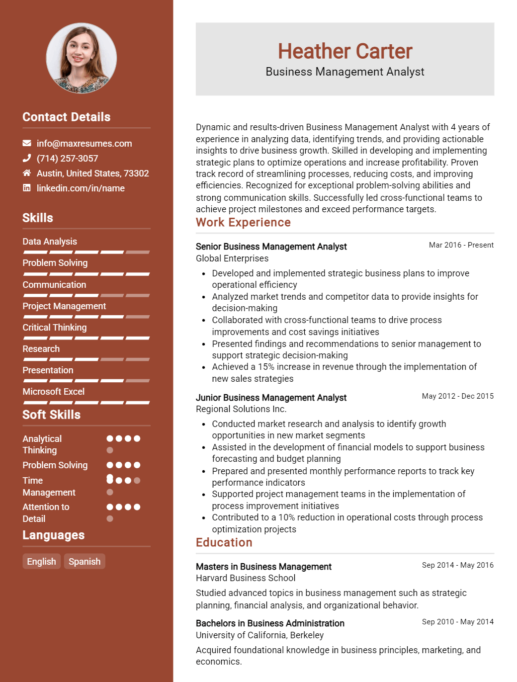 business-management-analyst-resume-sample