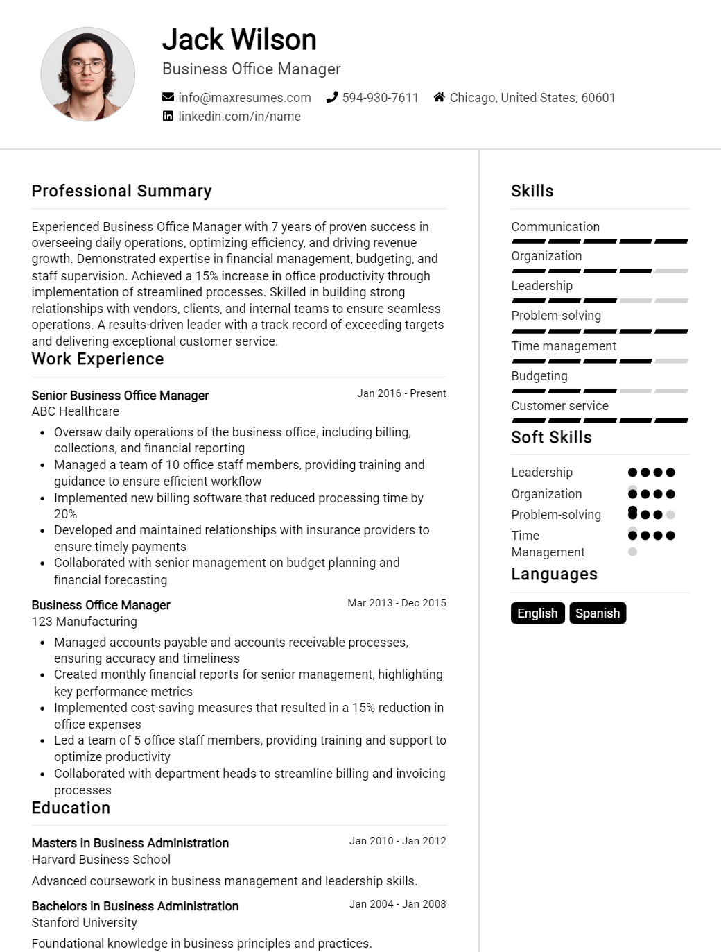 business-office-manager-resume-sample