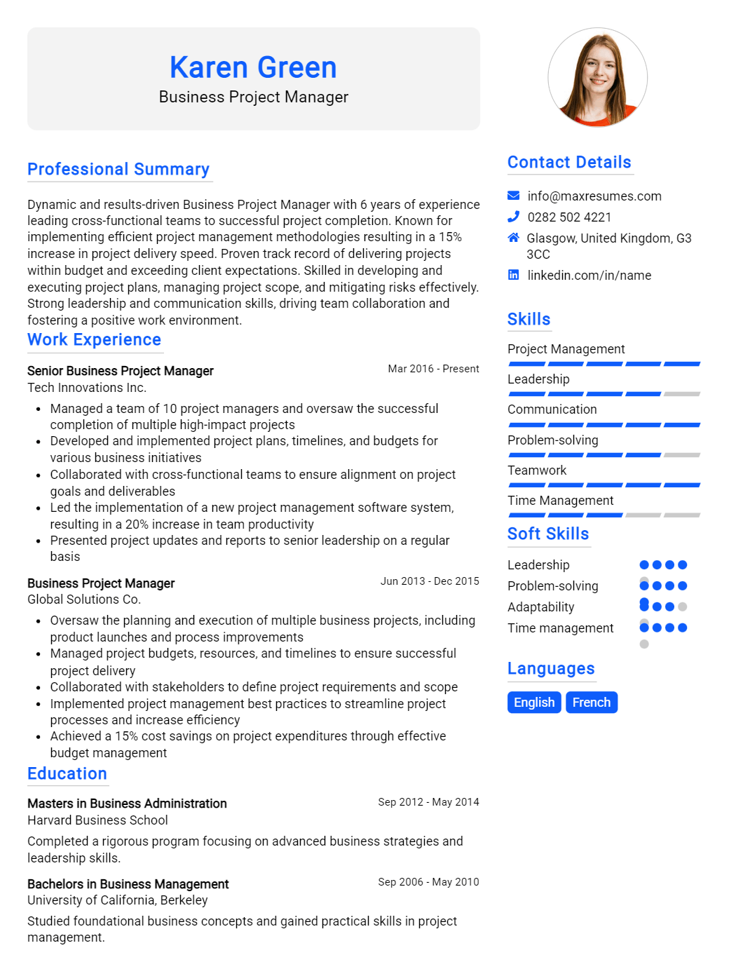 business-project-manager-resume-sample