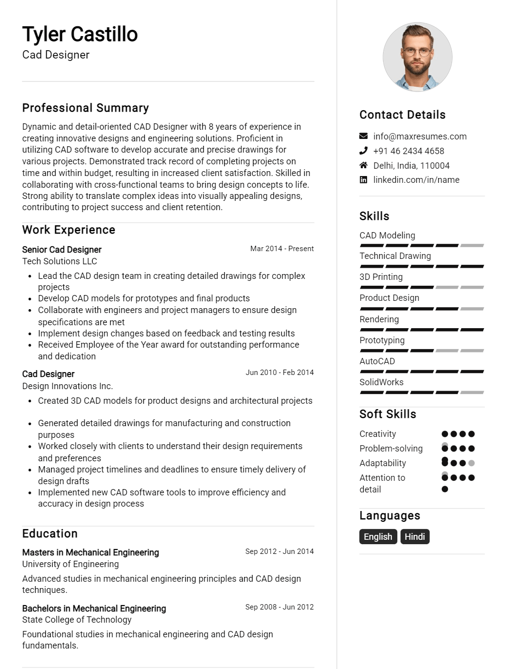 cad-designer-resume-sample