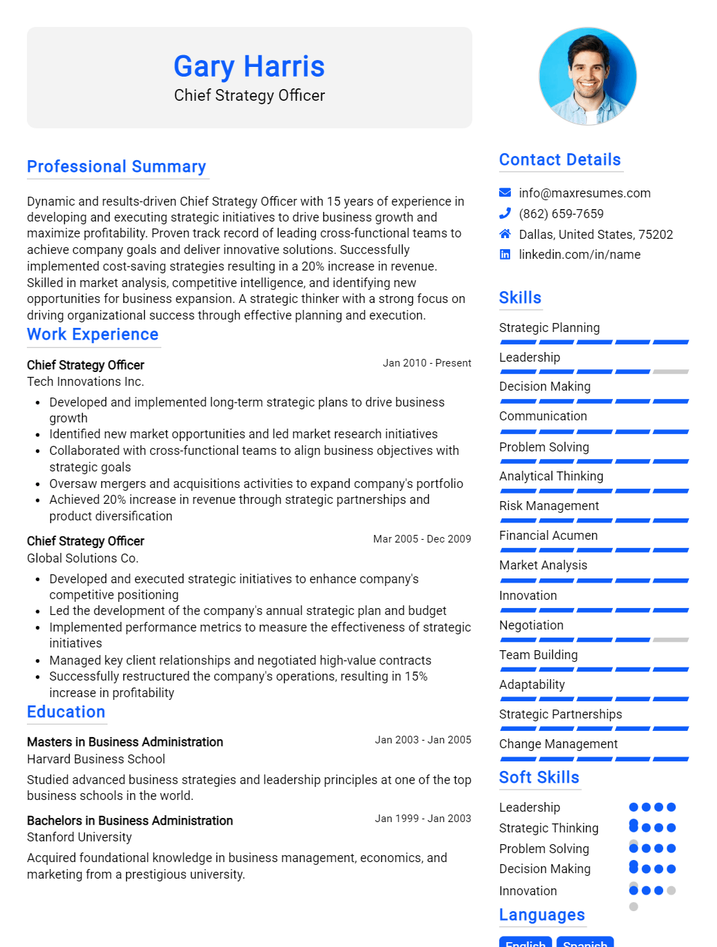 chief-strategy-officer-resume-sample
