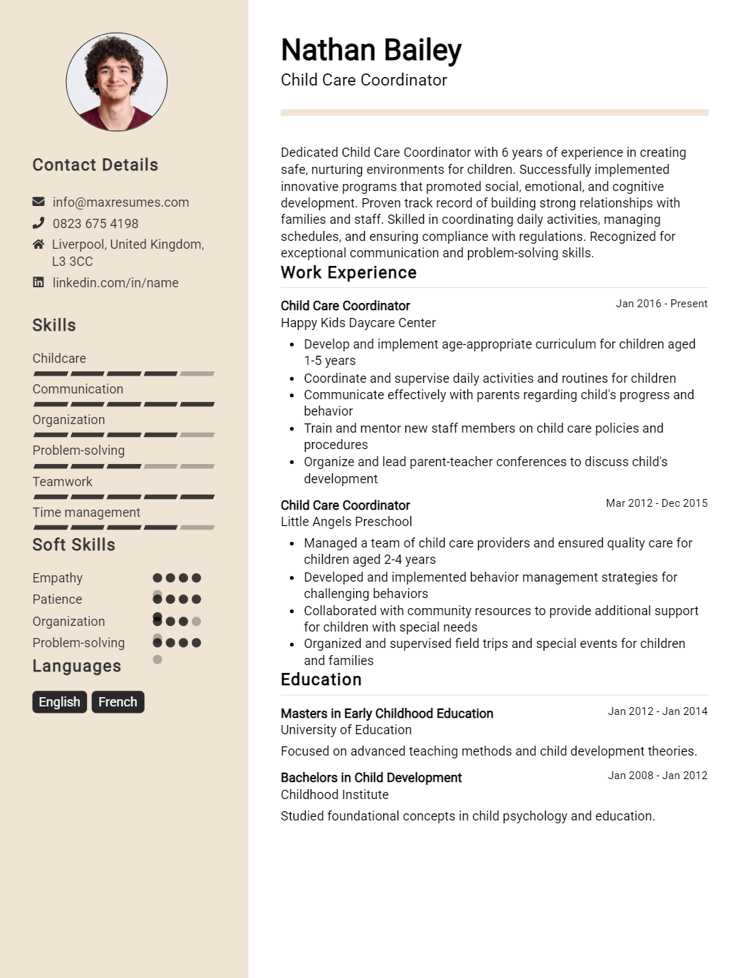 coordinator-resume-sample