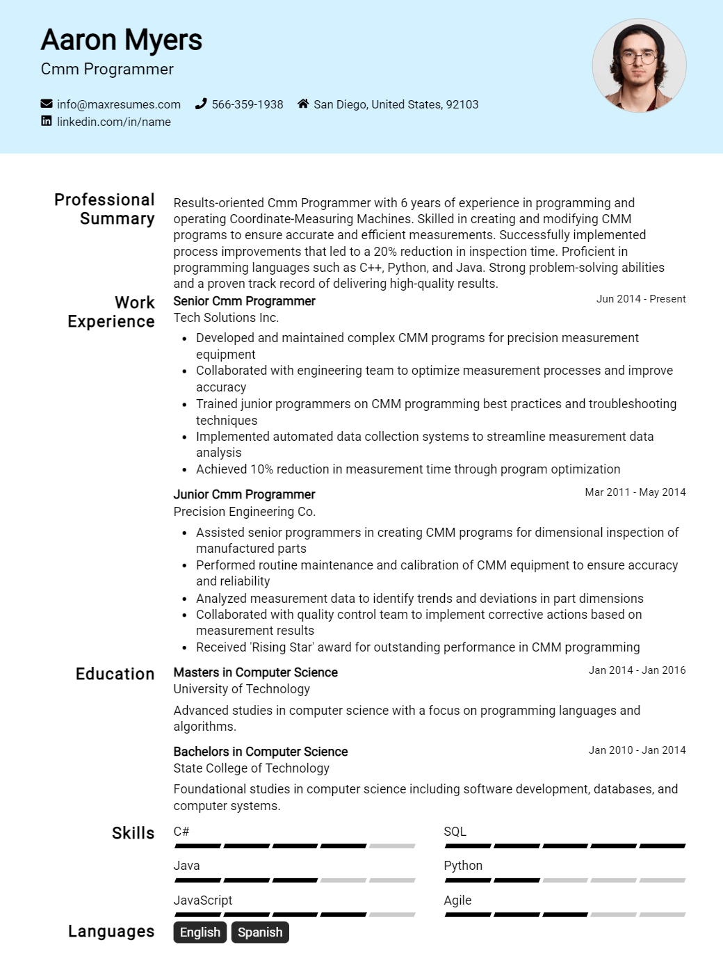 cmm-programmer-resume-sample