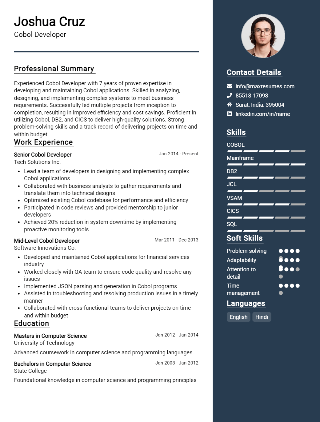 cobol-developer-resume-sample
