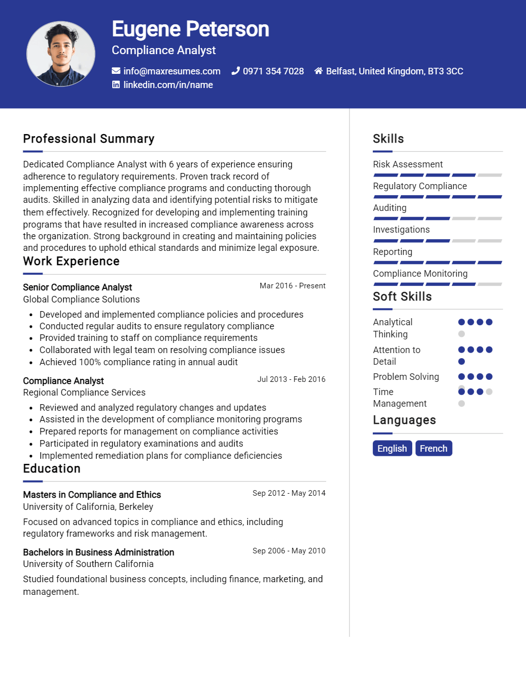 analyst-resume-sample