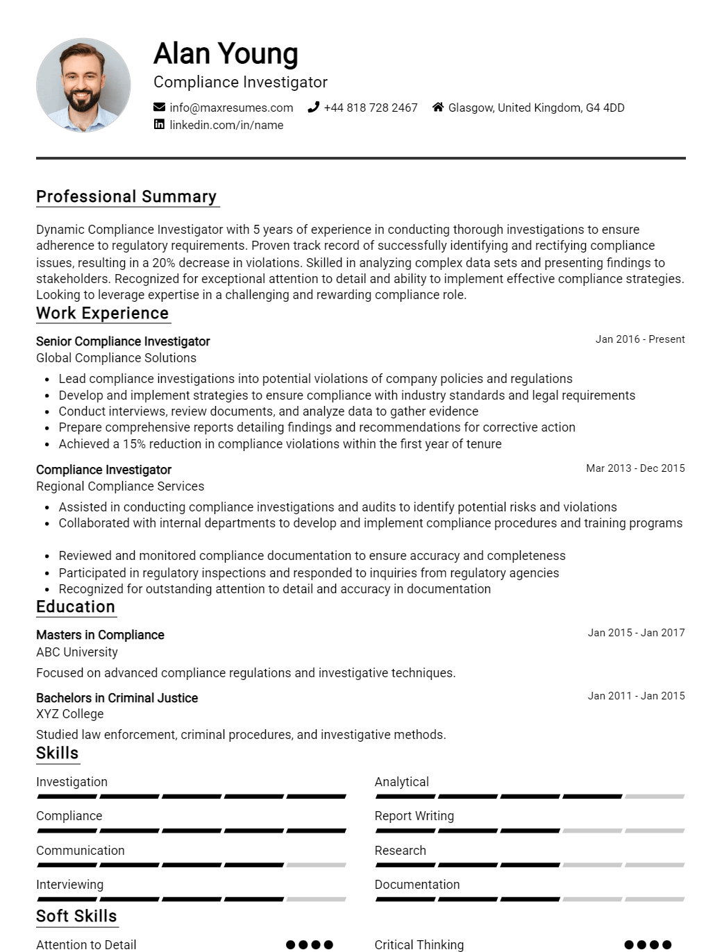 investigator-resume-sample
